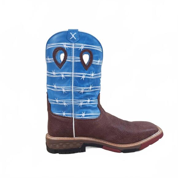 NEW TWISTED X men's work boot in sky blue